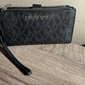 Michael Kors large double zip wallet